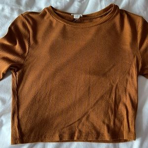 Garage long sleeve cropped tee